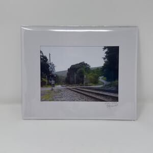 Curved Crossing Railroad Landscape photo - Swanton, Maryland – 5X7 Matted Print